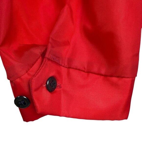 Vintage 60s Lion Uniform Mens Firestone Red Jacket Medium Nylon - Picture 13 of 16